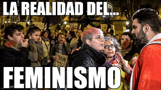 ESTO ES FEMINISMO ME ACOSAN Y EXPULSAN por ser HOMBRE en MANIFESTACIÓN FEMINISTA [upl. by Eesac478]