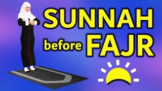 How to pray Sunnah before Fajr for woman beginners  with Subtitle [upl. by Rashida652]