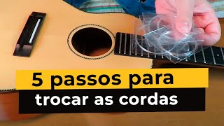 Como TROCAR AS CORDAS DO UKULELE em 5 Passos [upl. by Ecydnac]