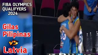 Last 3 Minutes Plays Gilas vs Latvia Olympics QUALIFYERS 2024 [upl. by Yug]