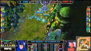 CNB vs Kabum  CBLOL 2014  Final  Jogo 1 [upl. by Narcis]