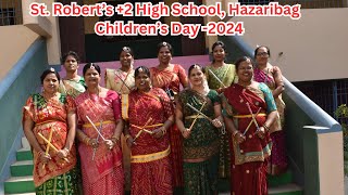 St Roberts 2 High School Hazaribag  Childrens Day  2024  Dandiya Dance [upl. by Bernardina]