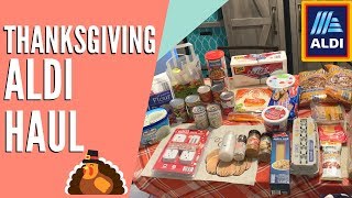 Thanksgiving ALDI Haul [upl. by Maltzman]