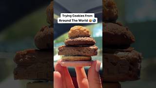 Trying Cookies 🍪 Biscuits From Around The World shorts [upl. by Eded]