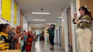 American teacher takes elementary school students to celebrate Halloween first grade [upl. by Vitus]