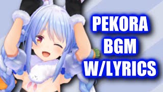 Usada Pekora BGM but I added lyrics [upl. by Kenwee6]