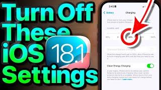 iOS 181 Settings To Turn OFF Now Important [upl. by Eelsew]