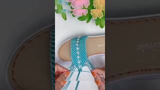 DIY macrame sandal tutorial with beads  Modern macrame 2023 [upl. by Lose]