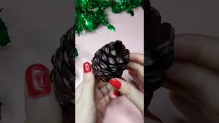 pine cone crafts  pine cone candles DIY  fati craft world [upl. by Dewhurst656]