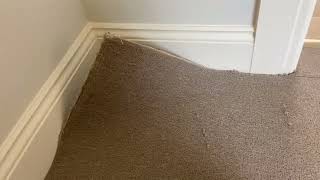 Badly installed carpets need repairing to sell brand new house [upl. by Ahsyad]