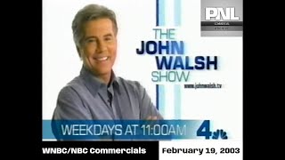 WNBCNBC commercials  February 19 2003 [upl. by Ayenet]