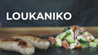 Loukaniko  Leckere griechische LauchBauernbratwurst [upl. by Clovis]