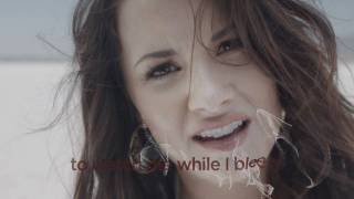 Demi Lovato  Skyscraper Official lyric video [upl. by Becht]