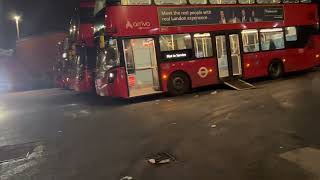 Arriva London bus departure in the morning 202 route [upl. by Ramad]