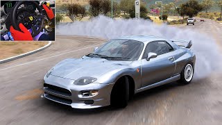 Drift Mitsubishi FTO GP Version R  Forza Horizon 5  Steering Wheel Gameplay 포르자 호라이즌5 [upl. by Booma]