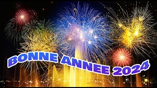 bonne année 2024 animée 🎷🎧🎼🎸 happy new year 2024 avec compteur [upl. by Templas]