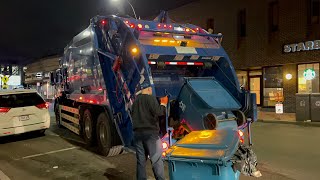 Brand New Republic Services Garbage Truck Workint At Night [upl. by Winzler]