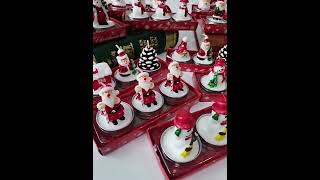 Handmade Delicate Snowman Carnival Christmas Decoration Scented Candle Soy Wax Christmas Candle [upl. by Bohi]