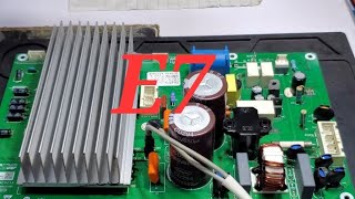 Haier DC inverter AC E7 error code AC PCB Training center AC PCB Repairing inverter AC PCB Repair [upl. by Etnomaj]