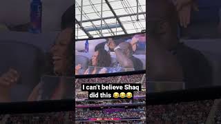 Shaq with the funniest moment in Super Bowl history shorts 😂 [upl. by Woodward]