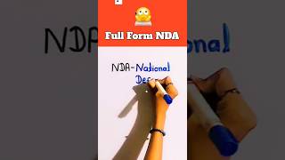 Full Form NDA  NDA ka full form kya hota hai exam shorts [upl. by Josey220]