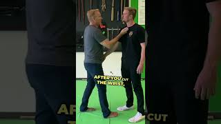 Knife Attack Self Defense Simple Handshake Technique selfdefense shorts [upl. by Aneetsirhc]