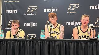 Braden Smith Will Berg and Fletcher Loyer talk after Purdues win over Northern Kentucky [upl. by Asquith980]