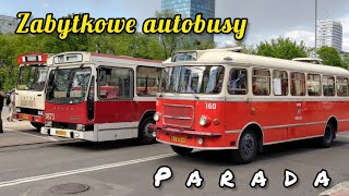 Parada zabytkowych autobusów Warszawa 13052023 [upl. by Artekal]