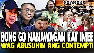 NAGSALITA NASEN BONG GO PAOLO DUTERTE MAY PANAWAGAN KAY IMEE AT SA KAMARA WAG ABUSUHIN ANG CONTEMPT [upl. by Eedna591]