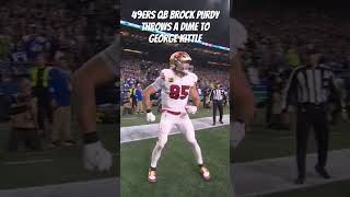 49ers QB Brock Purdy throws a dime vs Seahawks youtubeshorts nfl football [upl. by Davenport]