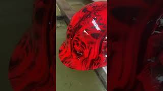 Motorcycle helmet hydro dipped with skulls hydrodip skull art custom biker [upl. by Joelynn86]