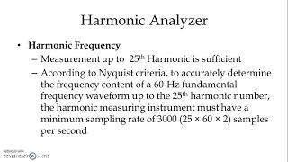 Harmonic Analyzers Power Quality Measuring Devices Power Quality amp Management [upl. by Eleonora]