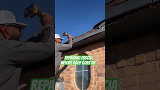 Fascia and soffit repair roofing shorts shortsvideo [upl. by Kery199]