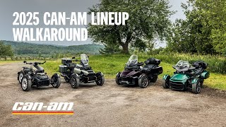 The 2025 CanAm Ryker Spyder and Canyon Lineup Walkaround [upl. by Peih]