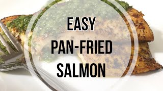 Easy PanFried Salmon Recipe  Quick and Healthy Fish Recipe [upl. by Neibaf933]