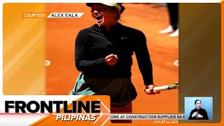 Alex Eala napataob si World No 41 Lesia Tsurenko sa Mutua Madrid Open  Frontline Pilipinas [upl. by Ennovahs488]