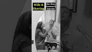 Wife amp Shaving  पत्नी और हजामत  Rajnit Kumar RupaliRajnit Funny Comedy Trending [upl. by Maurits]