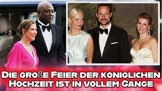 Die große Feier der königlichen Hochzeit von Prinzessin Märtha Louise Norwegen ist in vollem Gange [upl. by Retnyw907]