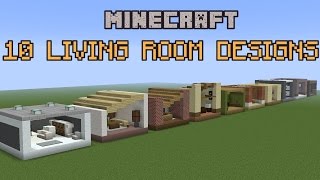 10 Minecraft Living Room Designs [upl. by Huey798]