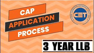 CAP Application for LLB 3 202425  LLB 3  MHACET LLB3  Hindi [upl. by Lateehs]