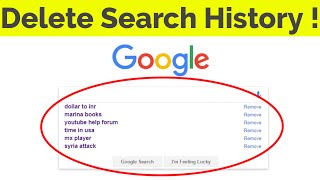 How To DeleteClear Google Search HistorySuggestions Permanently On Google Chrome [upl. by Broderic]