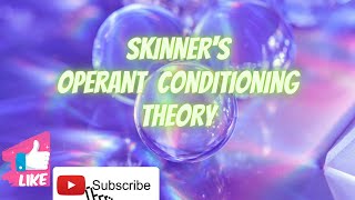 Skinner operant conditioning theoryCtetNet [upl. by Gayler]