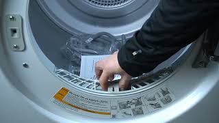 Dryer LG RC80V5AV5N  Remove and Clean Fluff Filter  Maintain Fluff Filter [upl. by Noellyn]