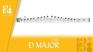 D Major Scale  PREPARATORY LEVEL [upl. by Aiam573]