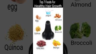 Top 7 Foods For Healthy Hair Growth [upl. by Munn]