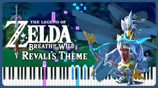 Revalis Theme Album Ver  The Legend of Zelda Breath of the Wild  Piano Cover  Sheet Music [upl. by Dede]