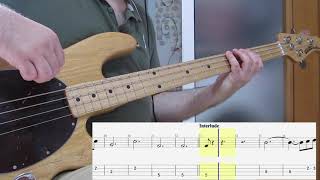 Gary Moore  Parisienne Walkways Bass Cover with TAB [upl. by Daniel]