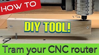 How To Tram Your CNC Router without expensive tools Shapeoko [upl. by Anilasor]