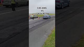 Stuttgart VS Ingolstadt oder Mercedes C43 AMG VS Audi RS 3 14 Mile Battle efrgermany [upl. by Albion]