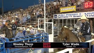 Tyler Wade  Wesley Thorp  2023 Caldwell Night Rodeo [upl. by Alda]